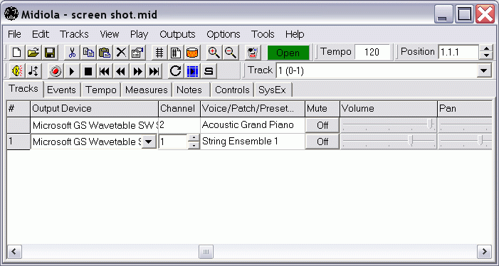 Midiola Screenshot